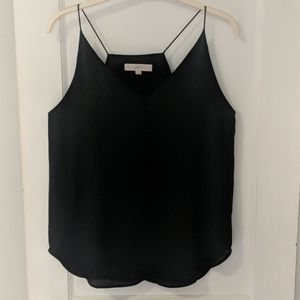 LOFT covered button strappy cami